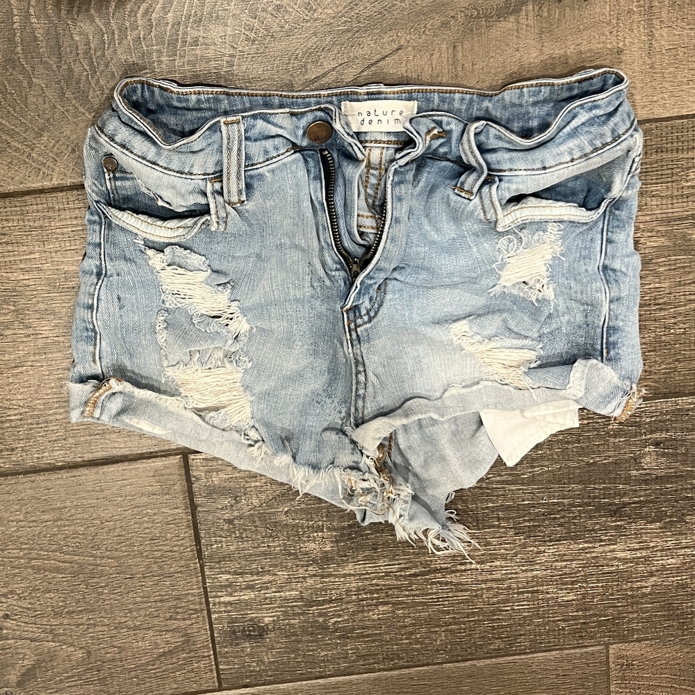 Lightwash Denim Shorts